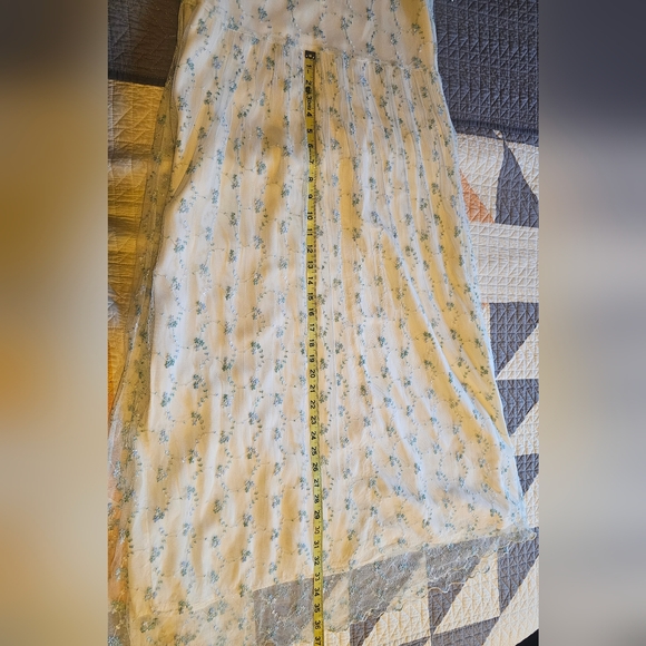 Hopeless Romantic Vintage Dress with Sheer overlay sz M - Picture 10 of 13